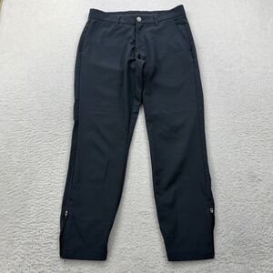 Primo Golf Joggers Mens 29 Short Charcoal Gray Zippered Ankle Stretch Pants